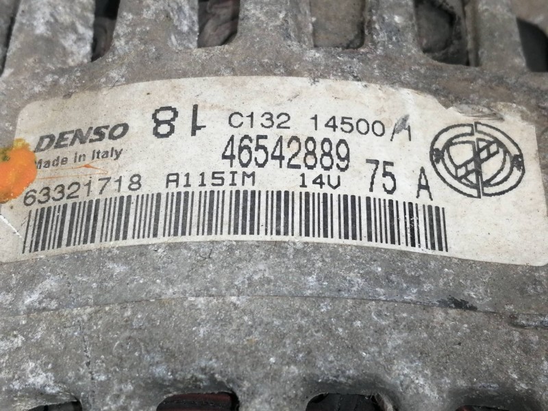 Recambio de alternador para fiat punto berlina (188) 1.2 8v referencia OEM IAM 46542889  