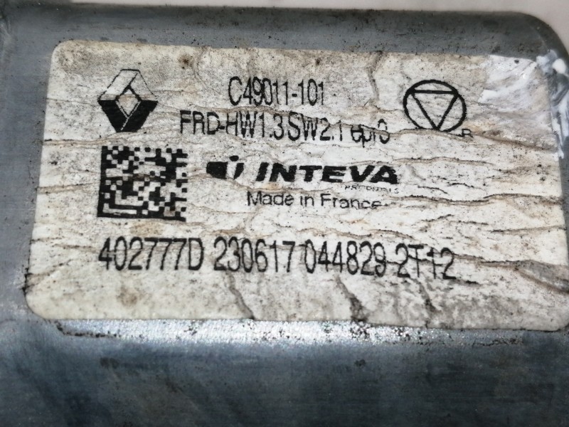 Recambio de elevalunas delantero derecho para renault megane iv berlina 5p 1.2 tce energy referencia OEM IAM 430106F0  