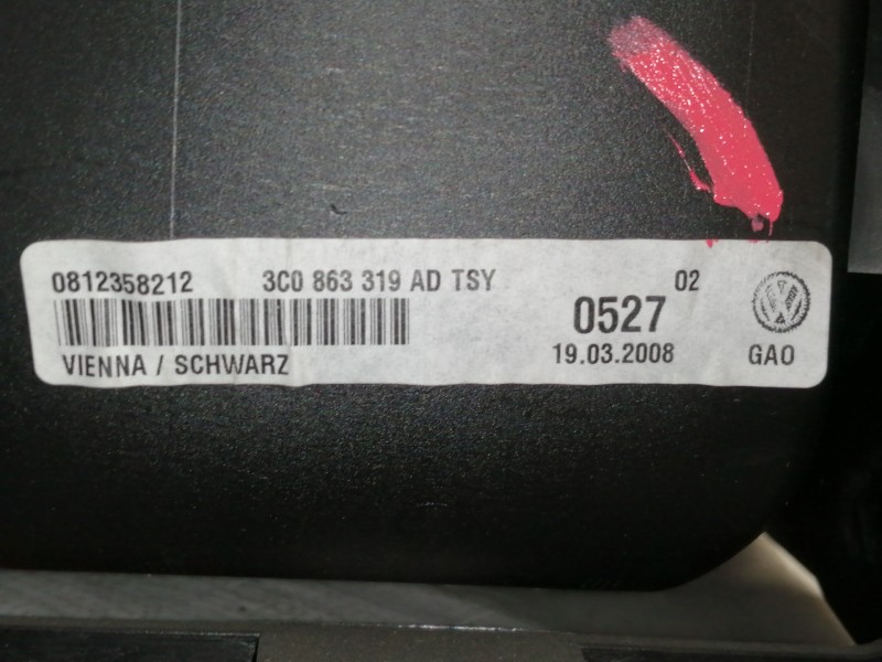 Recambio de apoyabrazos central para volkswagen passat berlina (3c2) advance referencia OEM IAM 3C0864207MTSY  