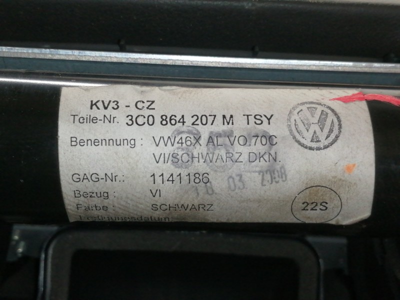 Recambio de apoyabrazos central para volkswagen passat berlina (3c2) advance referencia OEM IAM 3C0864207MTSY  