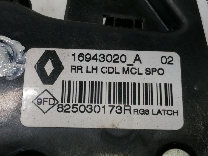 Recambio de cerradura puerta trasera izquierda para renault megane iv berlina 5p 1.2 tce energy referencia OEM IAM 16943020A  