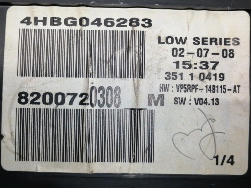 Recambio de cuadro instrumentos para renault megane ii familiar dynamique referencia OEM IAM 8200720308M 4HBG046283 VP5RPF14B115