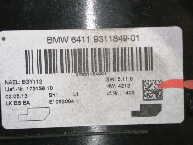 Recambio de calefaccion entera normal para bmw serie 1 lim. (f20) 114d referencia OEM IAM 710260470600  