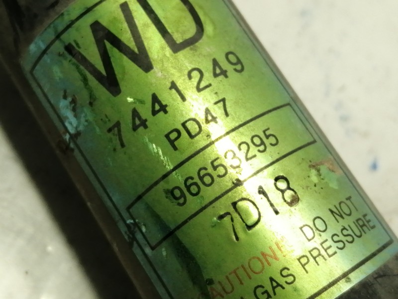 Recambio de amortiguador trasero derecho para chevrolet aveo ls referencia OEM IAM 7441249 96653295 