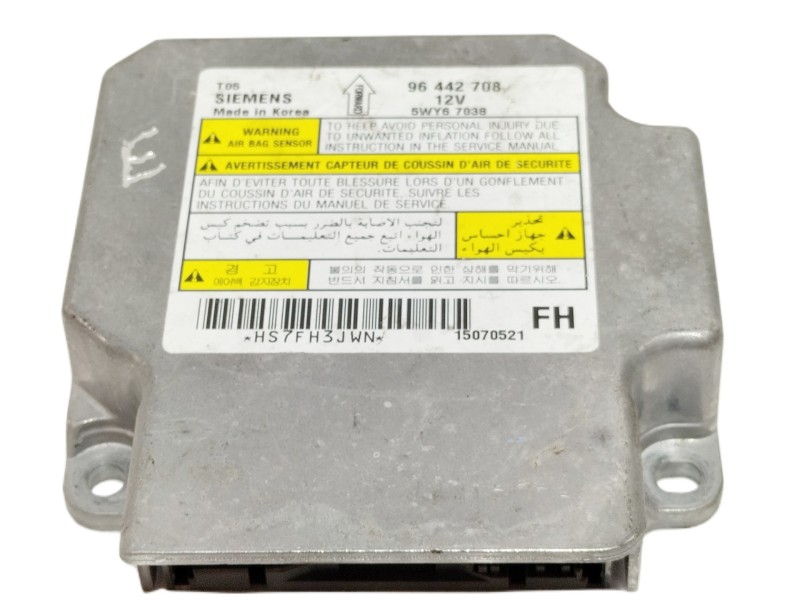 Recambio de centralita airbag para chevrolet aveo ls referencia OEM IAM 96442708  