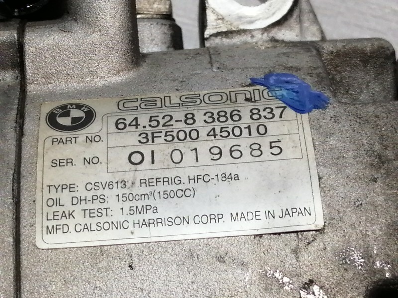 Recambio de compresor aire acondicionado para bmw serie 3 berlina (e46) 318i referencia OEM IAM 64528386837  