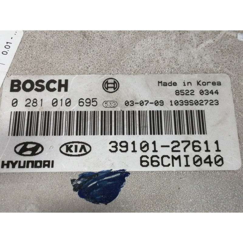 Recambio de centralita motor uce para hyundai matrix (fc) 1.5 crdi cat referencia OEM IAM 0281010695  