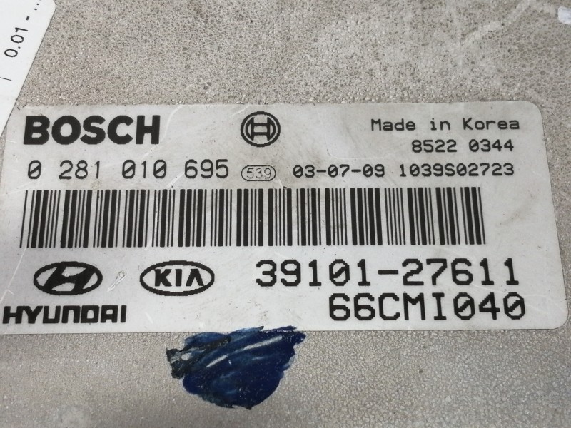 Recambio de centralita motor uce para hyundai matrix (fc) 1.5 crdi cat referencia OEM IAM 0281010695  