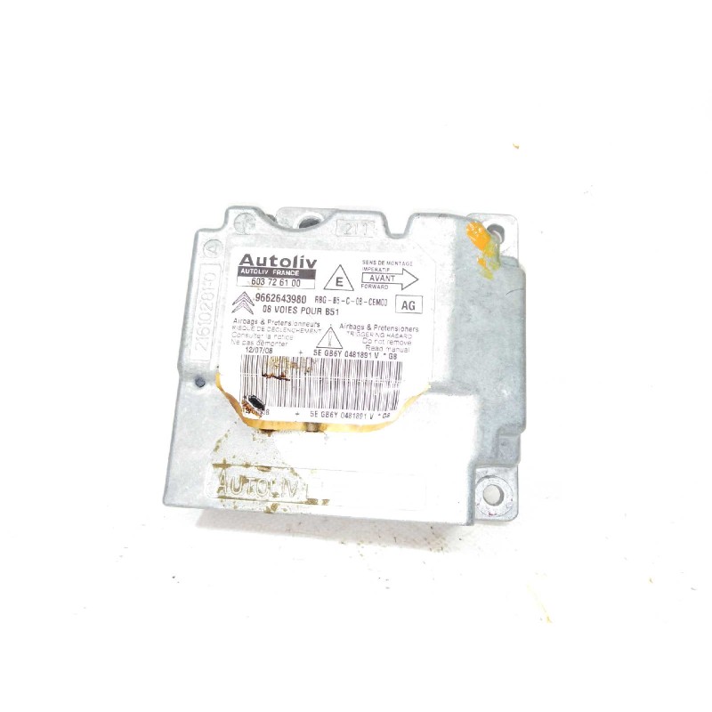 Recambio de centralita airbag para citroën c4 berlina lx referencia OEM IAM 9662643980  