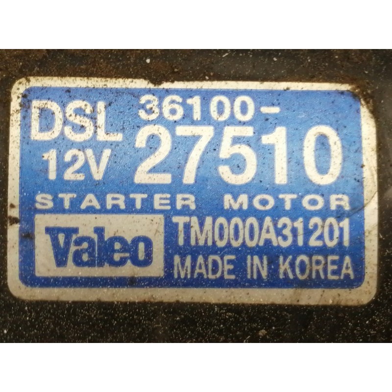 Recambio de motor arranque para hyundai matrix (fc) 1.5 crdi cat referencia OEM IAM 3610027510 RM000A31201 CGB27510