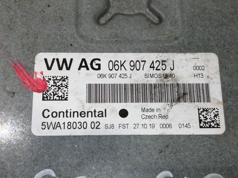 Recambio de centralita motor uce para cupra ateca 2.0tsi 4drive referencia OEM IAM 06K907425J 5WA1803002 