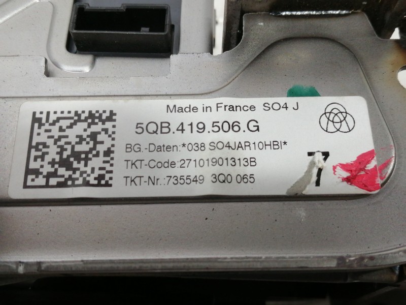 Recambio de columna direccion para cupra ateca 2.0tsi 4drive referencia OEM IAM 5QB419506G 27101901313B / 038S04JAR10HBI 7355493