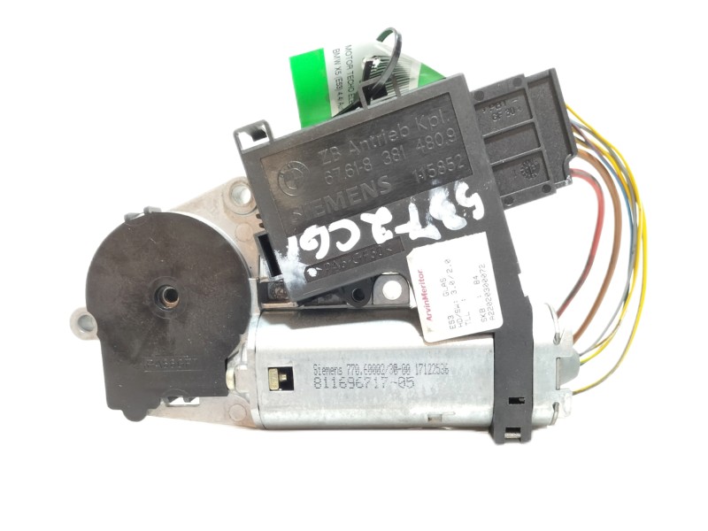 Recambio de motor techo electrico para bmw x5 (e53) 4.4i automático referencia OEM IAM 676183814809  