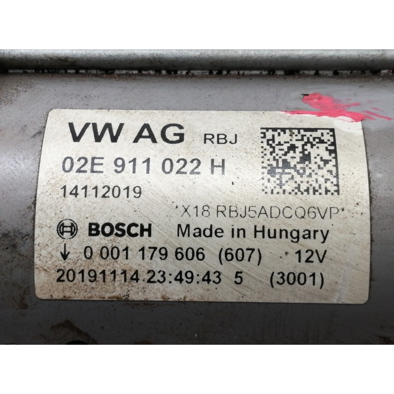 Recambio de motor arranque para cupra ateca 2.0tsi 4drive referencia OEM IAM 02E911022H 0001179606 