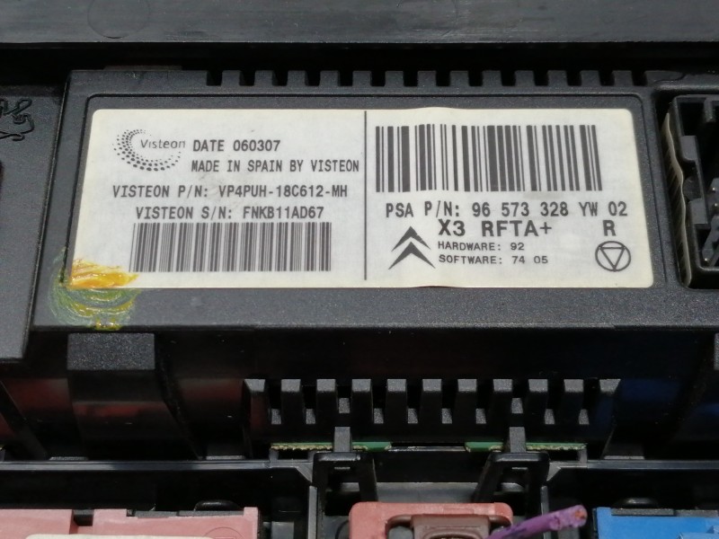 Recambio de mando calefaccion / aire acondicionado para citroën c5 berlina exclusive referencia OEM IAM 96573328YW02  