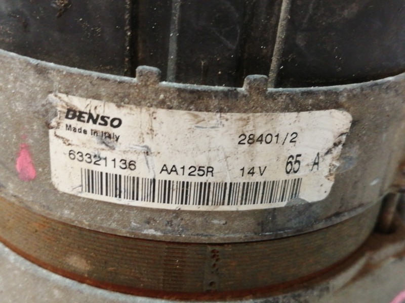 Recambio de alternador para piaggio (vespa) porter - combi diesel referencia OEM IAM 63321136  