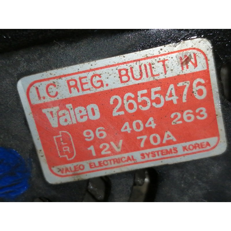 Recambio de alternador para daewoo kalos 1.2 se referencia OEM IAM 96404263  