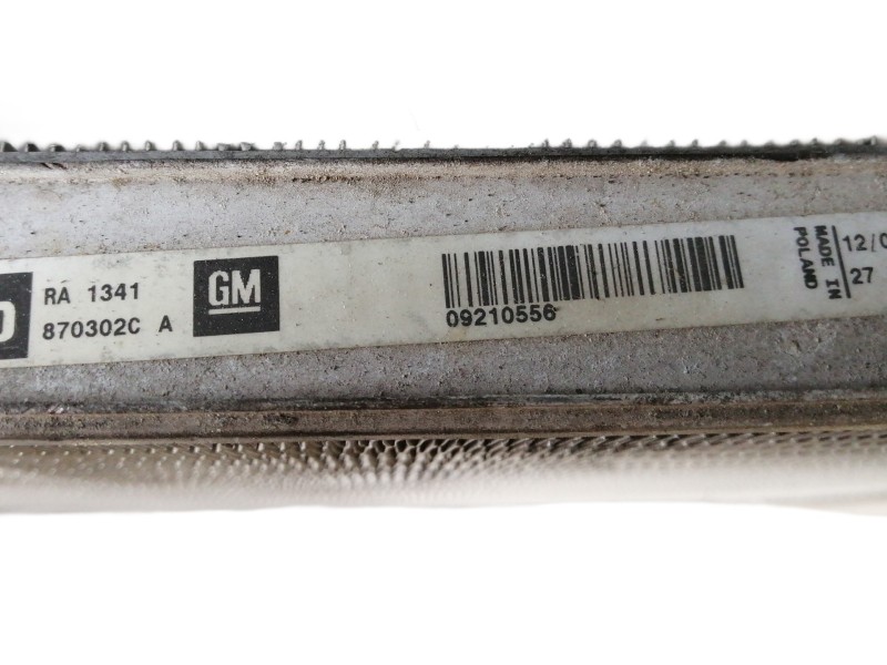 Recambio de radiador agua para opel agila básico referencia OEM IAM 870302C 09210556 