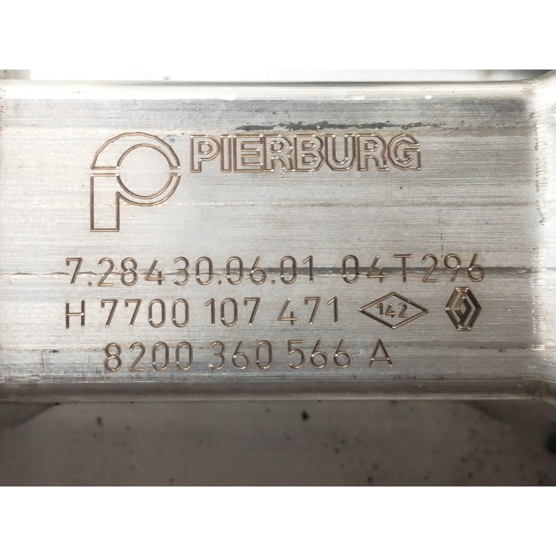 Recambio de enfriador egr para renault scenic ii confort authentique referencia OEM IAM 72843006  