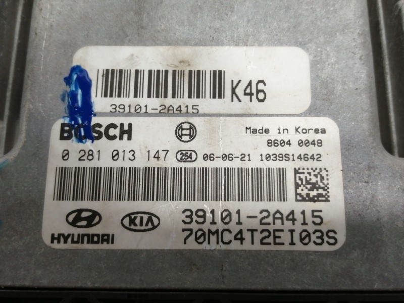 Recambio de centralita motor uce para hyundai accent (mc) gl crdi referencia OEM IAM 391012A415  