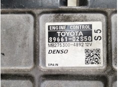 Recambio de centralita motor uce para toyota auris 1.3 16v cat referencia OEM IAM 8966102S50  MB2753004892 MB275300 4892 2
