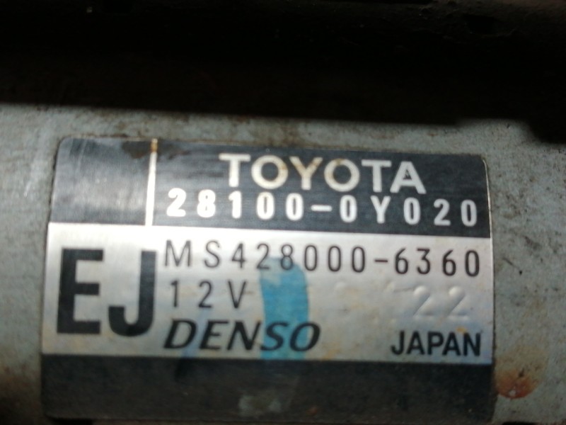 Recambio de motor arranque para toyota auris 1.3 16v cat referencia OEM IAM 281000Y020 MS4280006360 