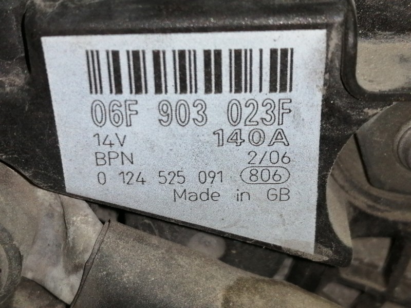 Recambio de alternador para volkswagen passat berlina (3c2) advance 4motion referencia OEM IAM 06F903023F  