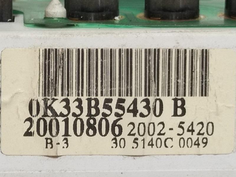 Recambio de cuadro instrumentos para kia rio ipanema berlina referencia OEM IAM 0K33B55430  