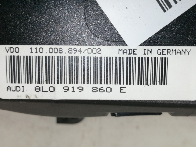 Recambio de cuadro instrumentos para audi a3 (8l) 1.8 ambiente referencia OEM IAM 8L0919860E 110008894002 88311245