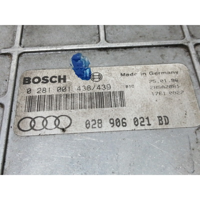 Recambio de centralita motor uce para audi a4 berlina (b5) 1.9 tdi referencia OEM IAM 0281001438  