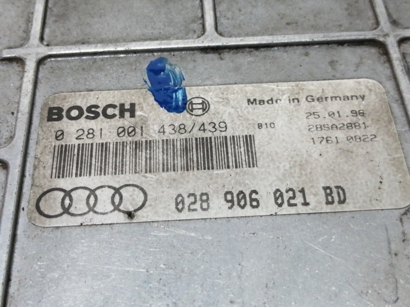 Recambio de centralita motor uce para audi a4 berlina (b5) 1.9 tdi referencia OEM IAM 0281001438  