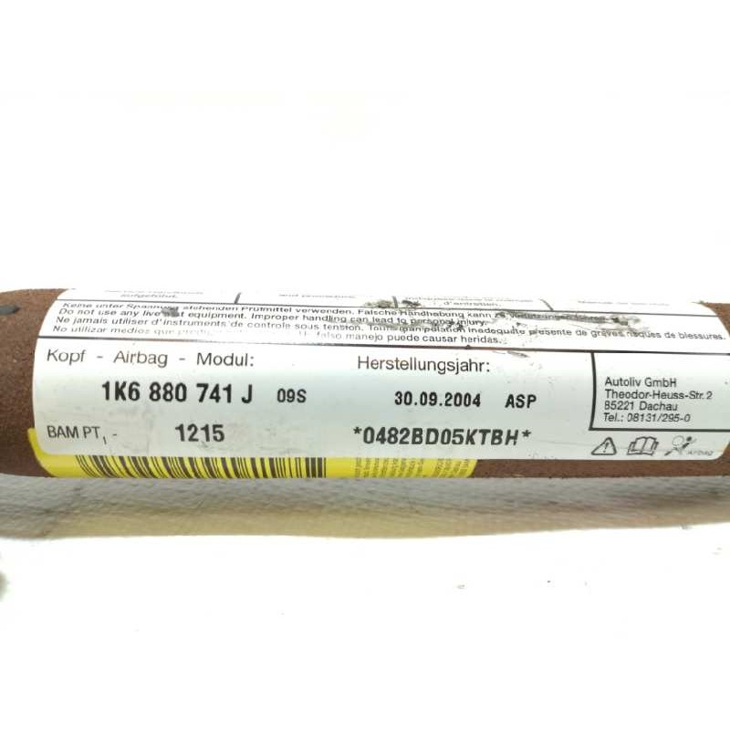 Recambio de airbag cortina delantero izquierdo para volkswagen golf v berlina (1k1) conceptline (e) referencia OEM IAM 1K6880741