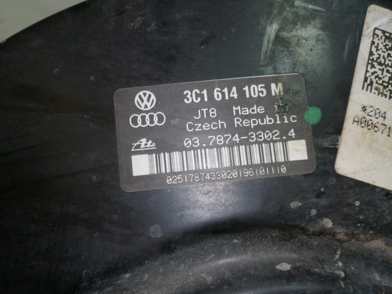 Recambio de servofreno para volkswagen passat berlina (3c2) advance 4motion referencia OEM IAM 3C1614105M  