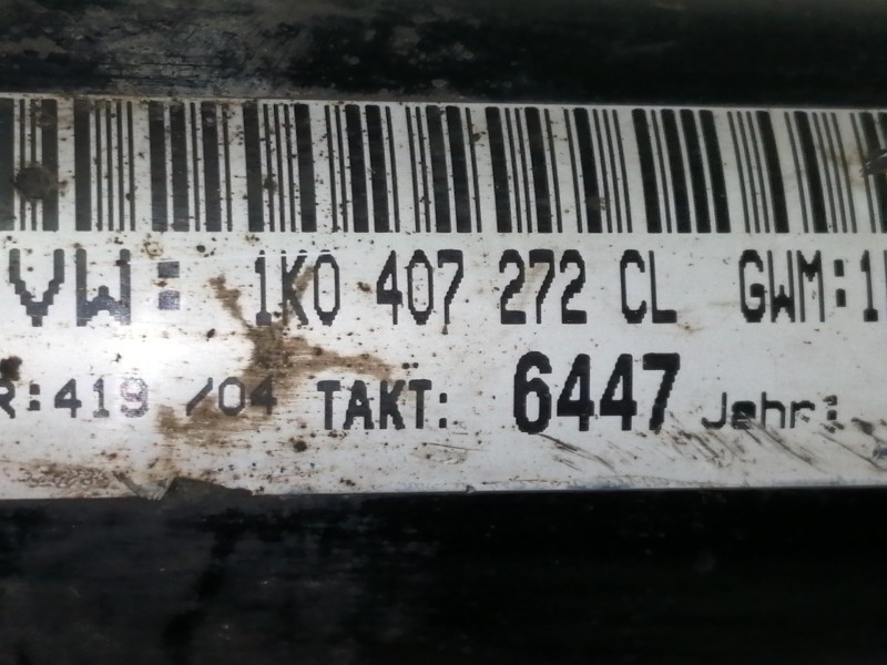 Recambio de transmision delantera derecha para volkswagen passat berlina (3c2) advance 4motion referencia OEM IAM 1K0407272CL  