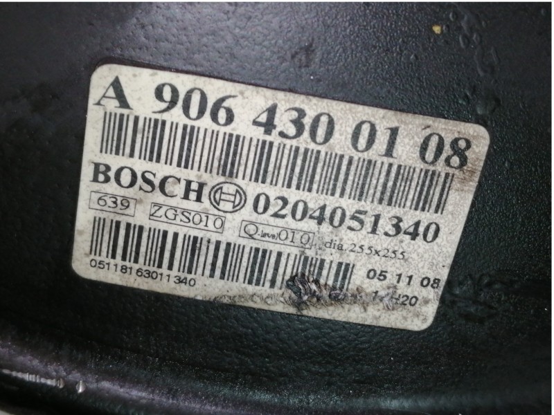 Recambio de servofreno para mercedes-benz sprinterii combi (desde 01.06) 311/315 cdi (906.731/733/737) referencia OEM IAM A90643