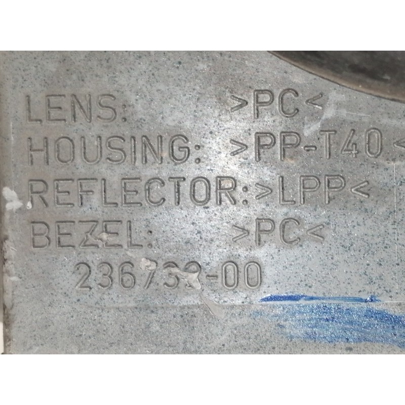 Recambio de faro derecho para mg serie 75 (rj) 2.0 cdt comfort referencia OEM IAM 23673200 23673801 236734