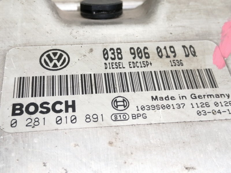 Recambio de centralita motor uce para seat cordoba berlina (6l2) sport referencia OEM IAM 038906019DQ  