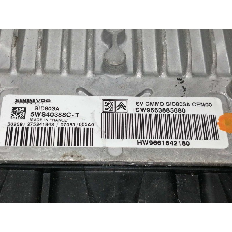 Recambio de centralita motor uce para citroën c5 berlina exclusive referencia OEM IAM 5WS40388CT  