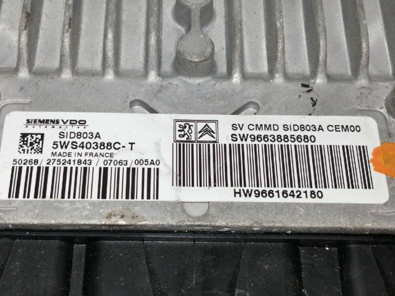 Recambio de centralita motor uce para citroën c5 berlina exclusive referencia OEM IAM 5WS40388CT  
