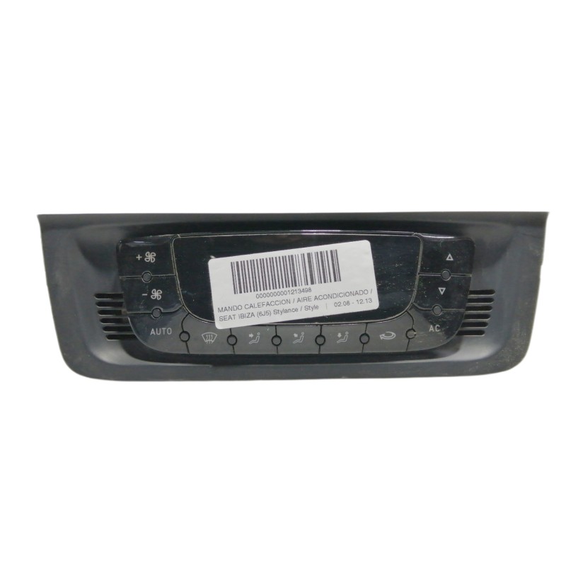 Recambio de mando calefaccion / aire acondicionado para seat ibiza (6j5) stylance / style referencia OEM IAM 6J0820043A  6J08200