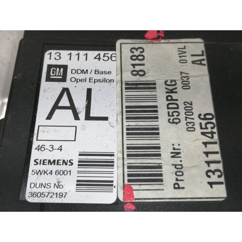 Recambio de centralita cierre para opel vectra c berlina comfort referencia OEM IAM 13111456  