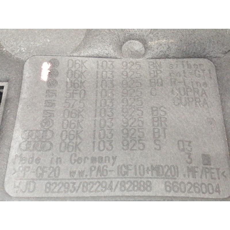 Recambio de tapa motor para cupra ateca 2.0tsi 4drive referencia OEM IAM 5F0103925C  