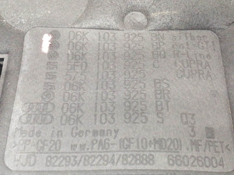 Recambio de tapa motor para cupra ateca 2.0tsi 4drive referencia OEM IAM 5F0103925C  