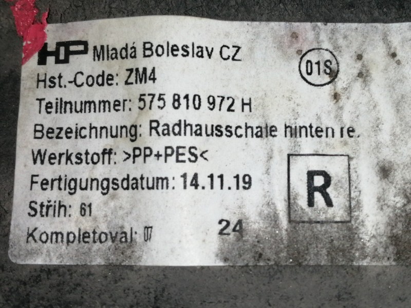 Recambio de paso rueda para cupra ateca 2.0tsi 4drive referencia OEM IAM TRASEROIZQUIERDO  PASARUEDA
