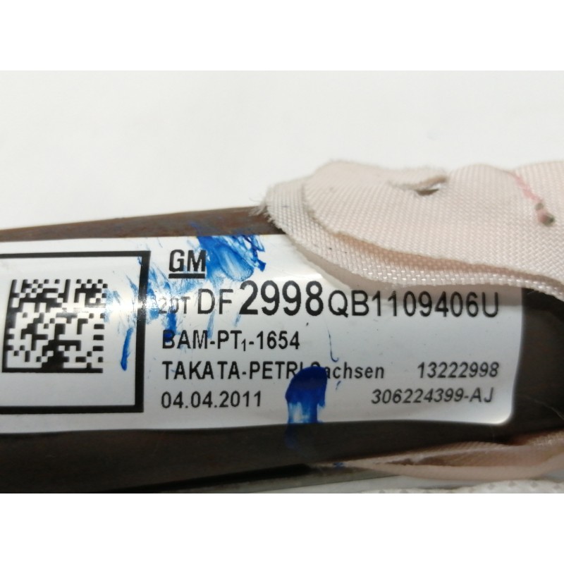 Recambio de airbag cortina delantero izquierdo para opel insignia berlina cosmo referencia OEM IAM 13222998  