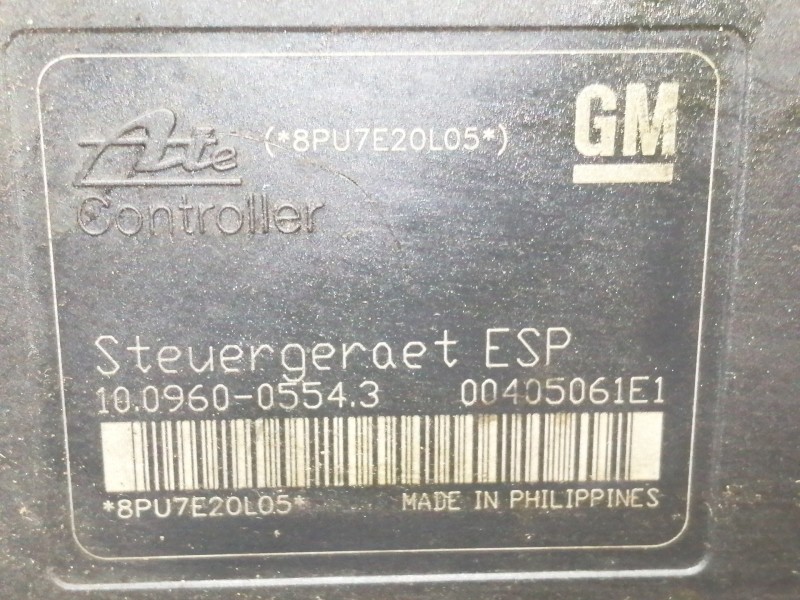 Recambio de abs para opel astra gtc sport referencia OEM IAM 13246535 10020602904 00405061E1 8PU7E20L05 10096005543 