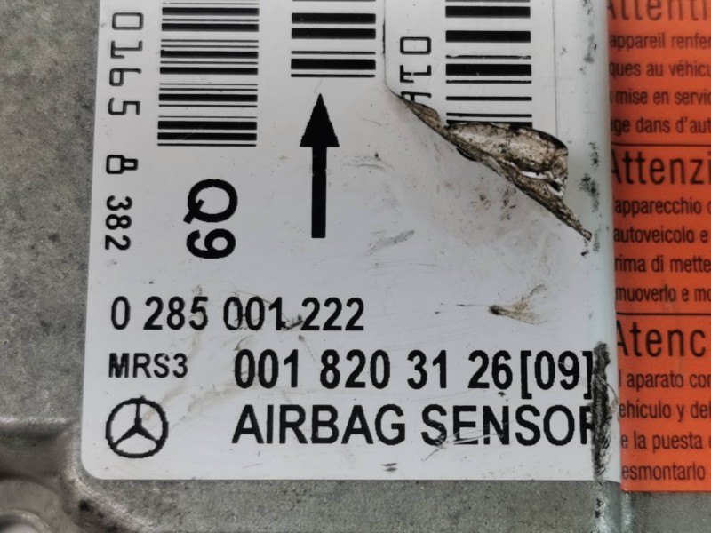 Recambio de centralita airbag para mercedes-benz clase a (w168) 170 cdi (168.009) referencia OEM IAM 0285001222  