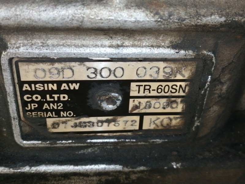 Recambio de caja cambios para volkswagen touareg (7l6) v6 tdi referencia OEM IAM KQZ 09D300039K / TR60SN 09D321105