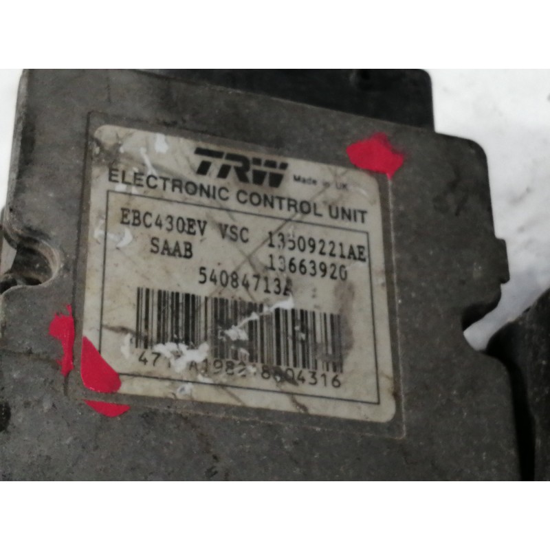 Recambio de abs para saab 9-3 berlina 1.9 tid cat referencia OEM IAM 13509221AE  
