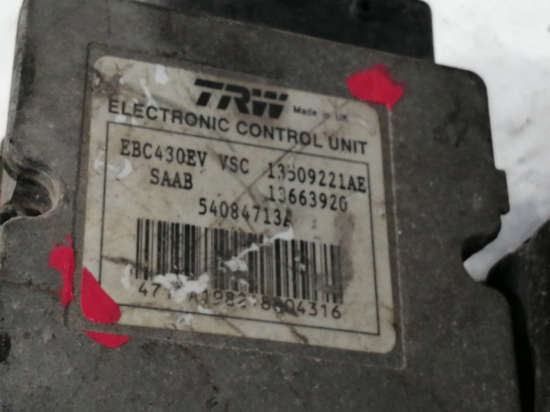 Recambio de abs para saab 9-3 berlina 1.9 tid cat referencia OEM IAM 13509221AE  